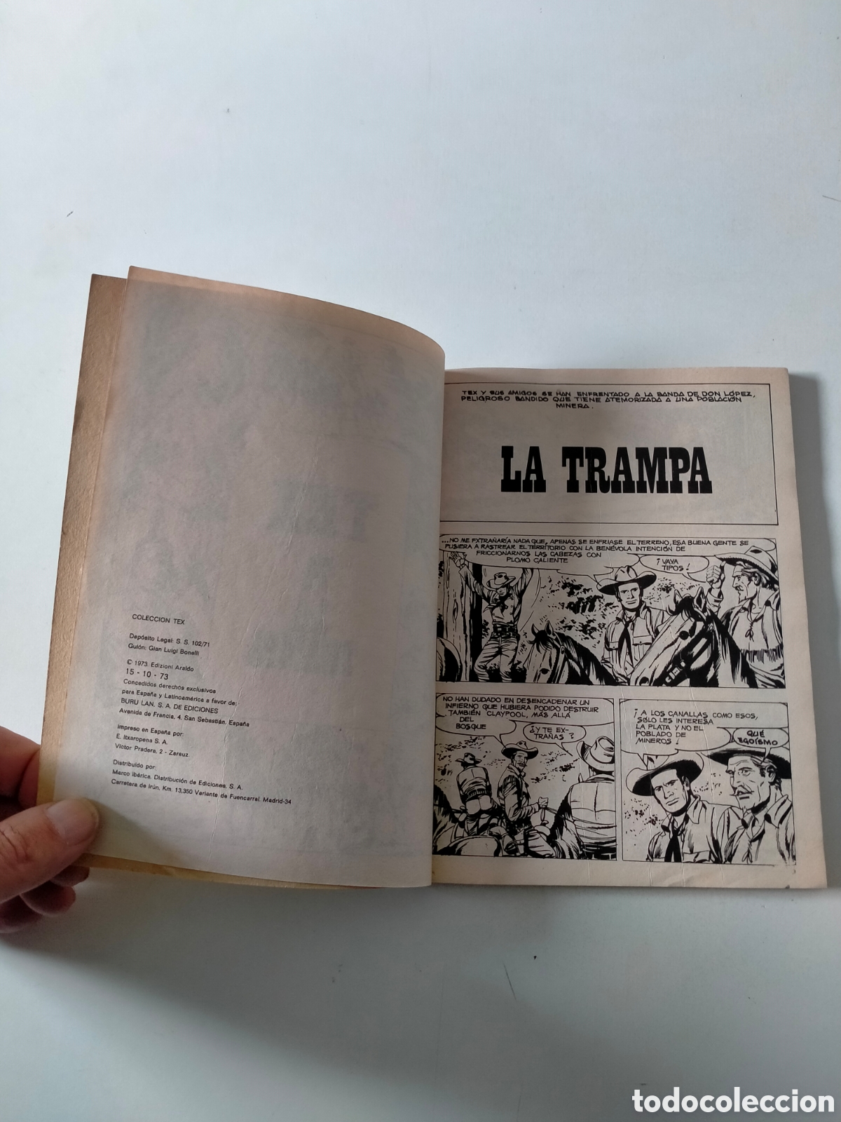 C&oacute;mics: TEX N&Uacute;MERO 74 BURU LAN EDICIONES A&Ntilde;O 1973 - Foto 5