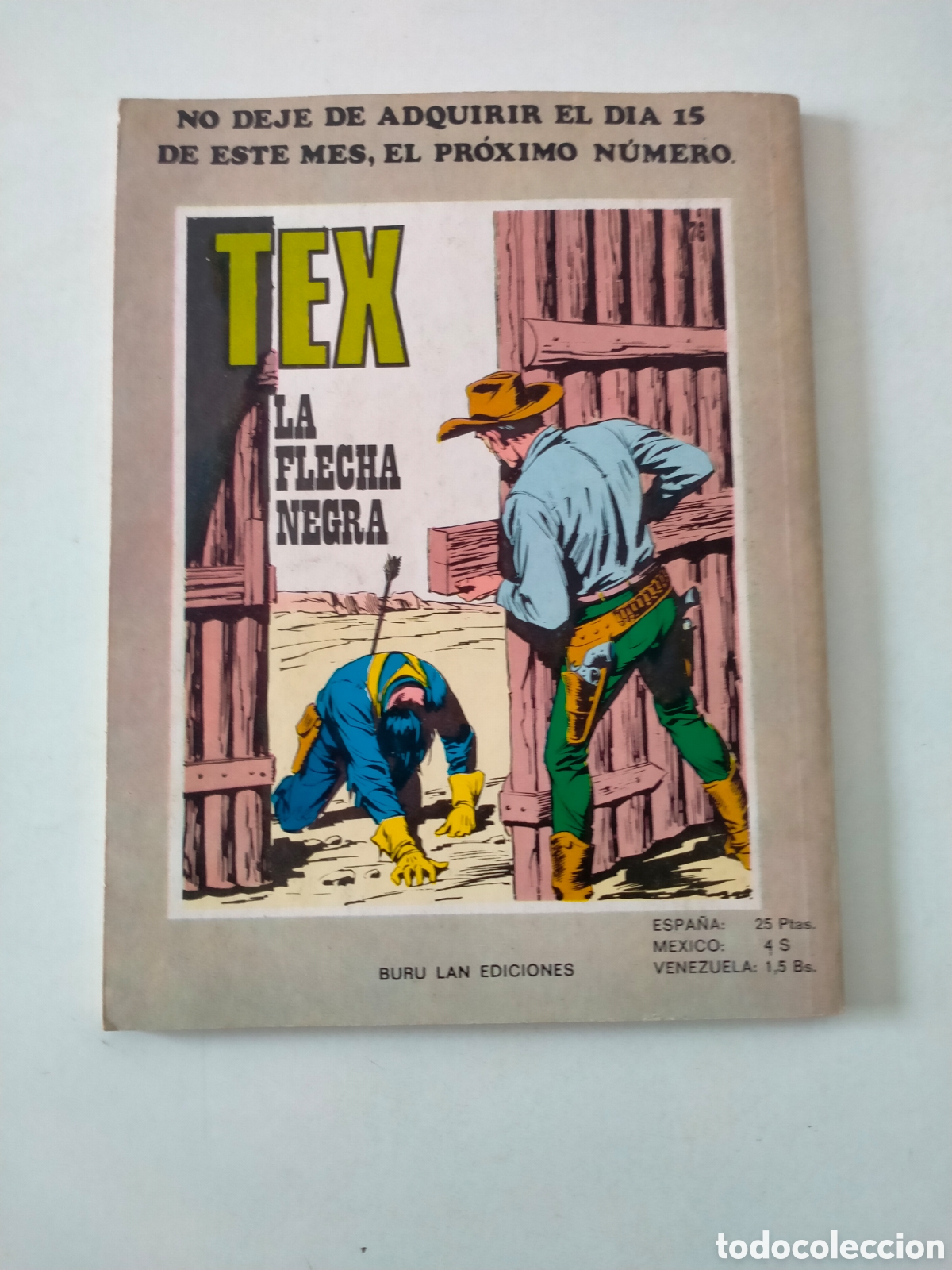 C&oacute;mics: TEX N&Uacute;MERO 75 BURU LAN EDICIONES A&Ntilde;O 1973 - Foto 2