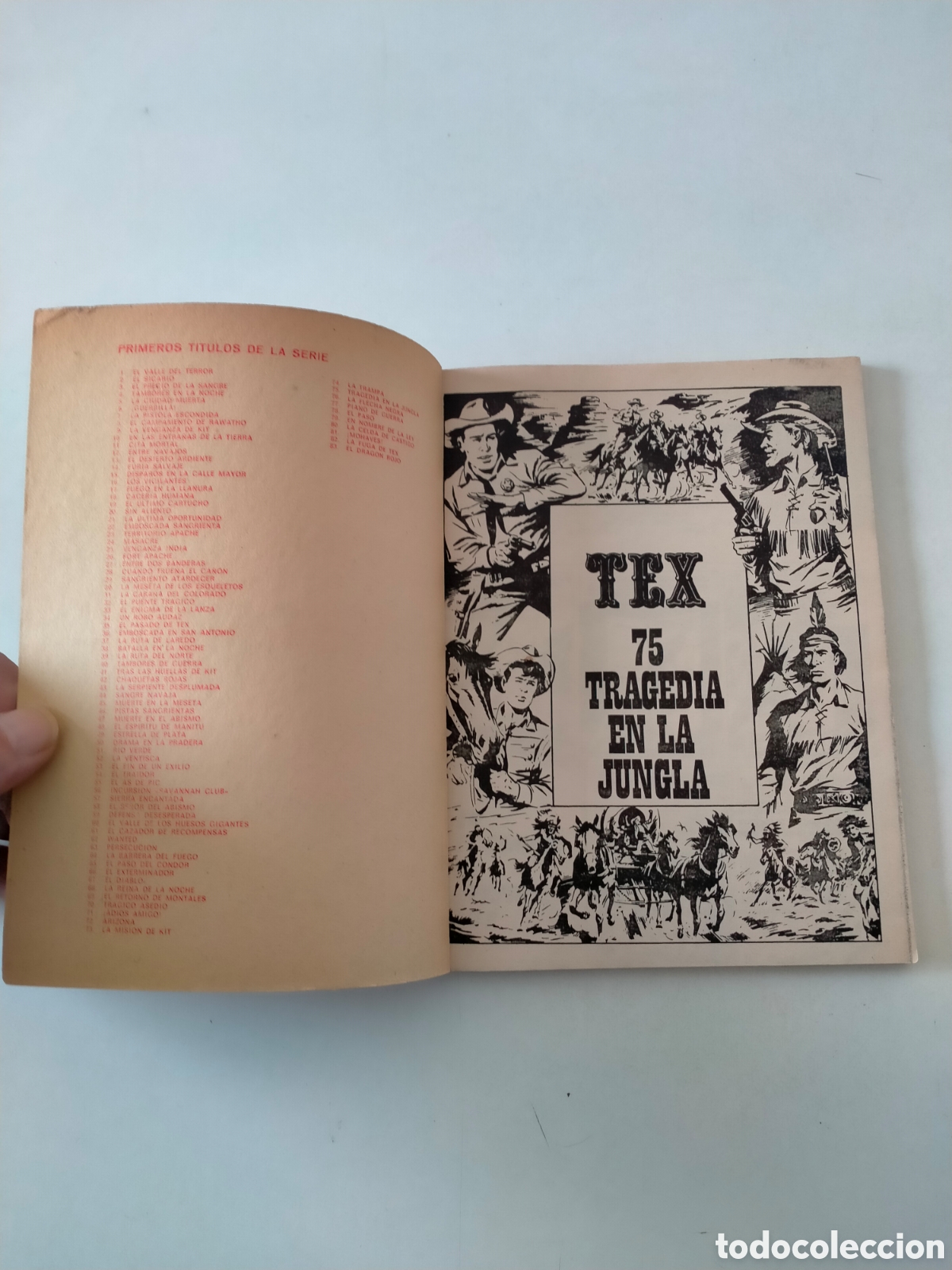 C&oacute;mics: TEX N&Uacute;MERO 75 BURU LAN EDICIONES A&Ntilde;O 1973 - Foto 4
