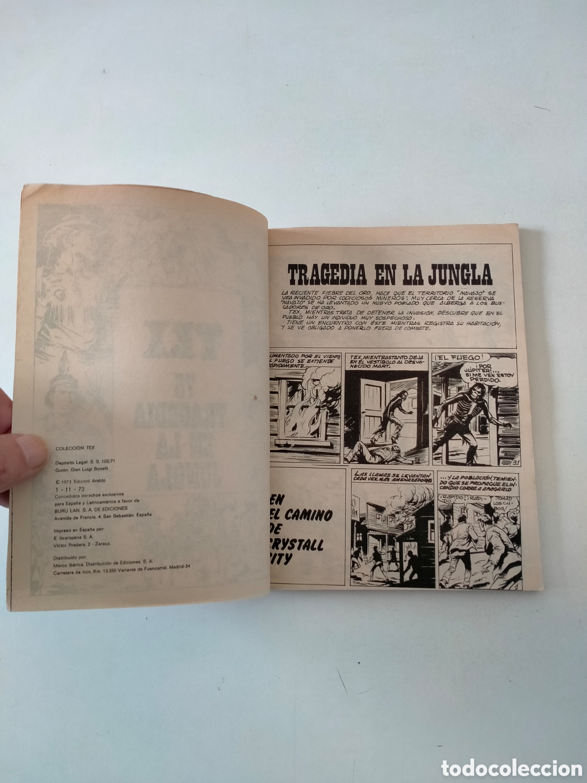C&oacute;mics: TEX N&Uacute;MERO 75 BURU LAN EDICIONES A&Ntilde;O 1973 - Foto 5