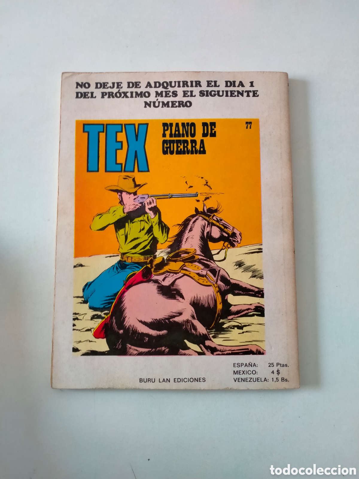 C&oacute;mics: TEX N&Uacute;MERO 76 BURU LAN EDICIONES A&Ntilde;O 1973 - Foto 2