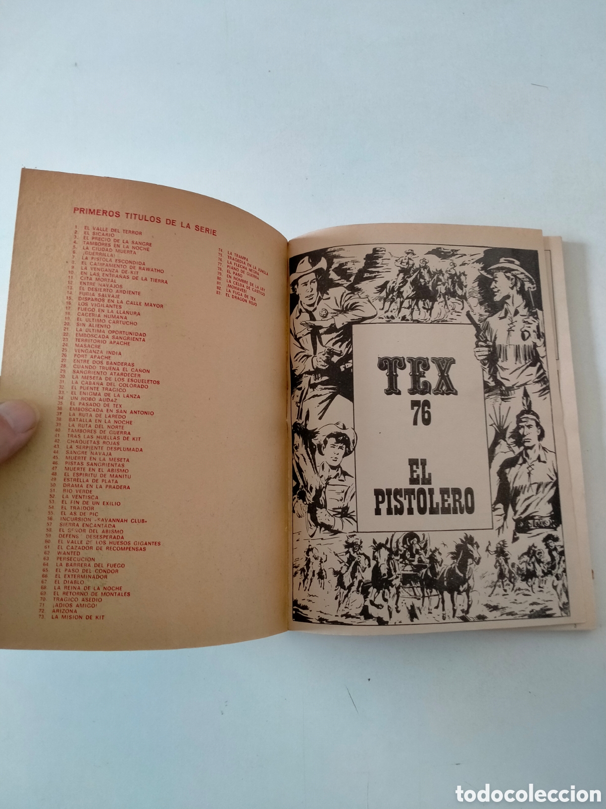 C&oacute;mics: TEX N&Uacute;MERO 76 BURU LAN EDICIONES A&Ntilde;O 1973 - Foto 4