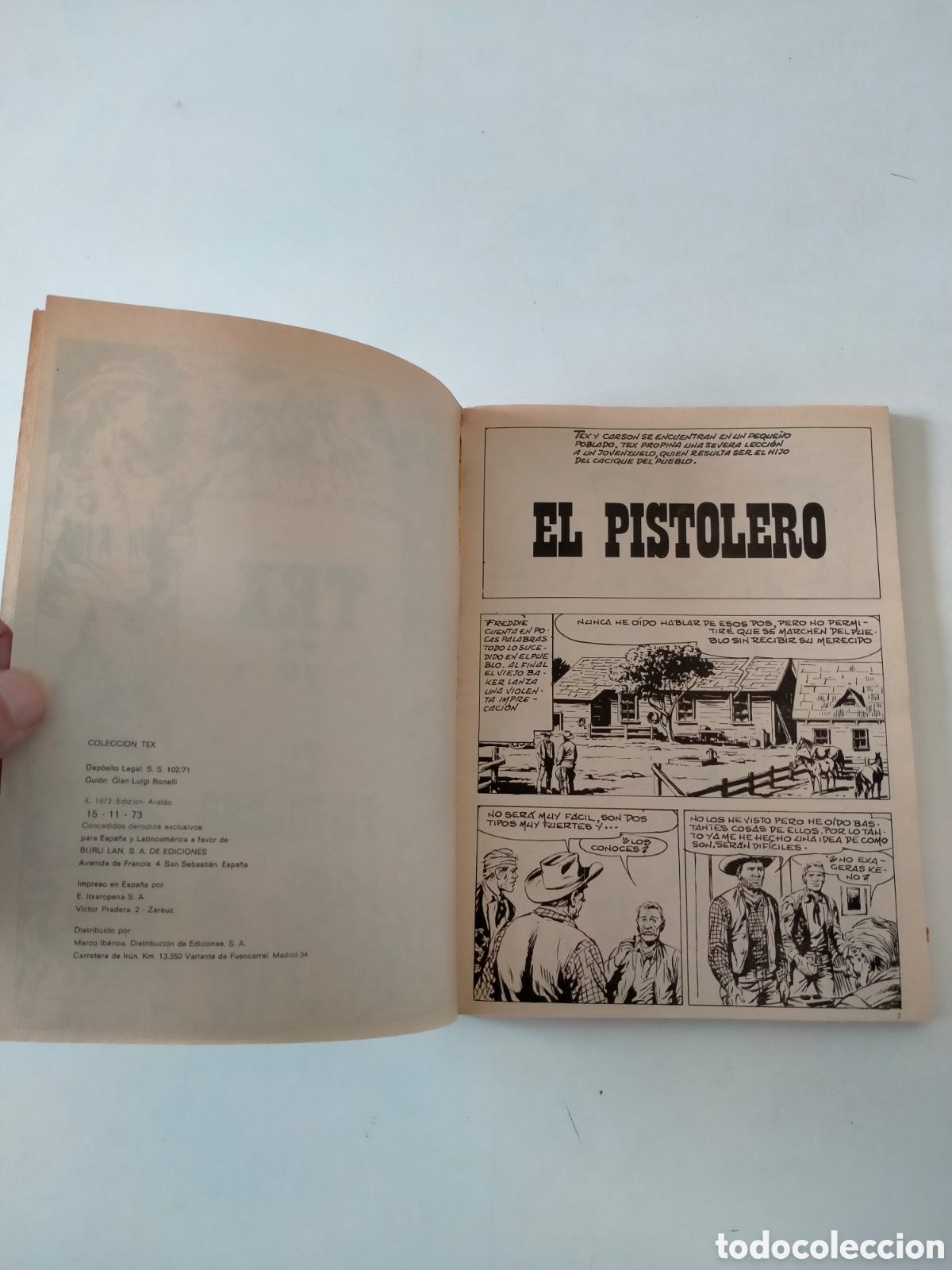 C&oacute;mics: TEX N&Uacute;MERO 76 BURU LAN EDICIONES A&Ntilde;O 1973 - Foto 5