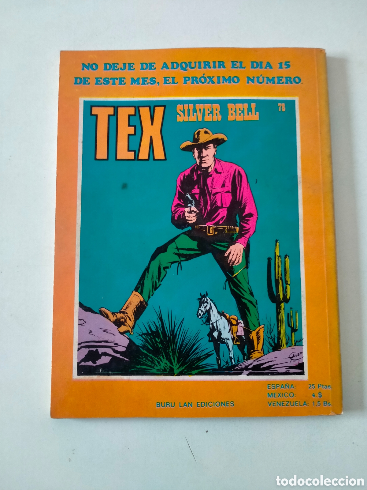 C&oacute;mics: TEX N&Uacute;MERO 77 BURU LAN EDICIONES A&Ntilde;O 1973 - Foto 2