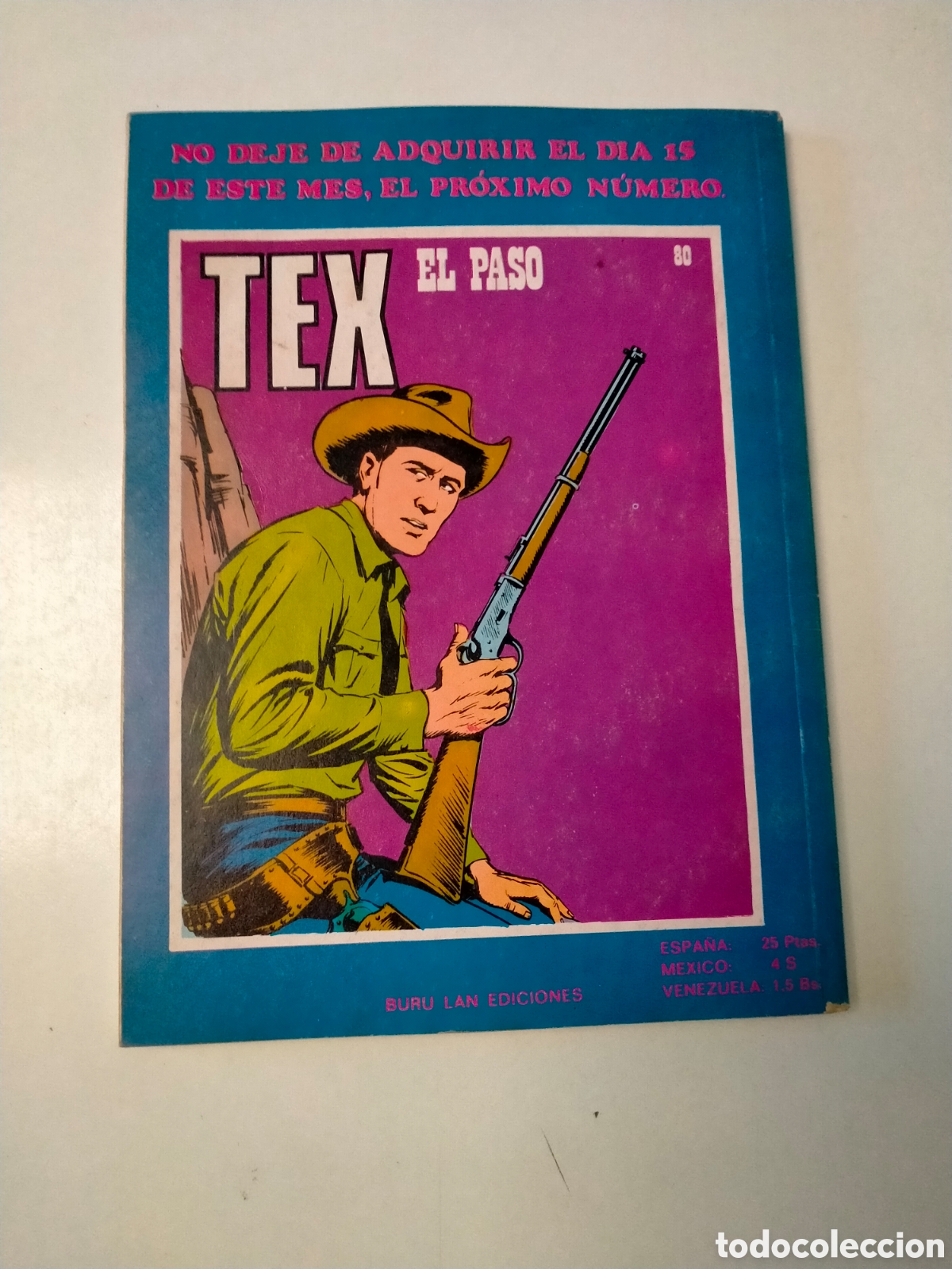 C&oacute;mics: TEX N&Uacute;MERO 79 BURU LAN EDICIONES A&Ntilde;O 1974 - Foto 2