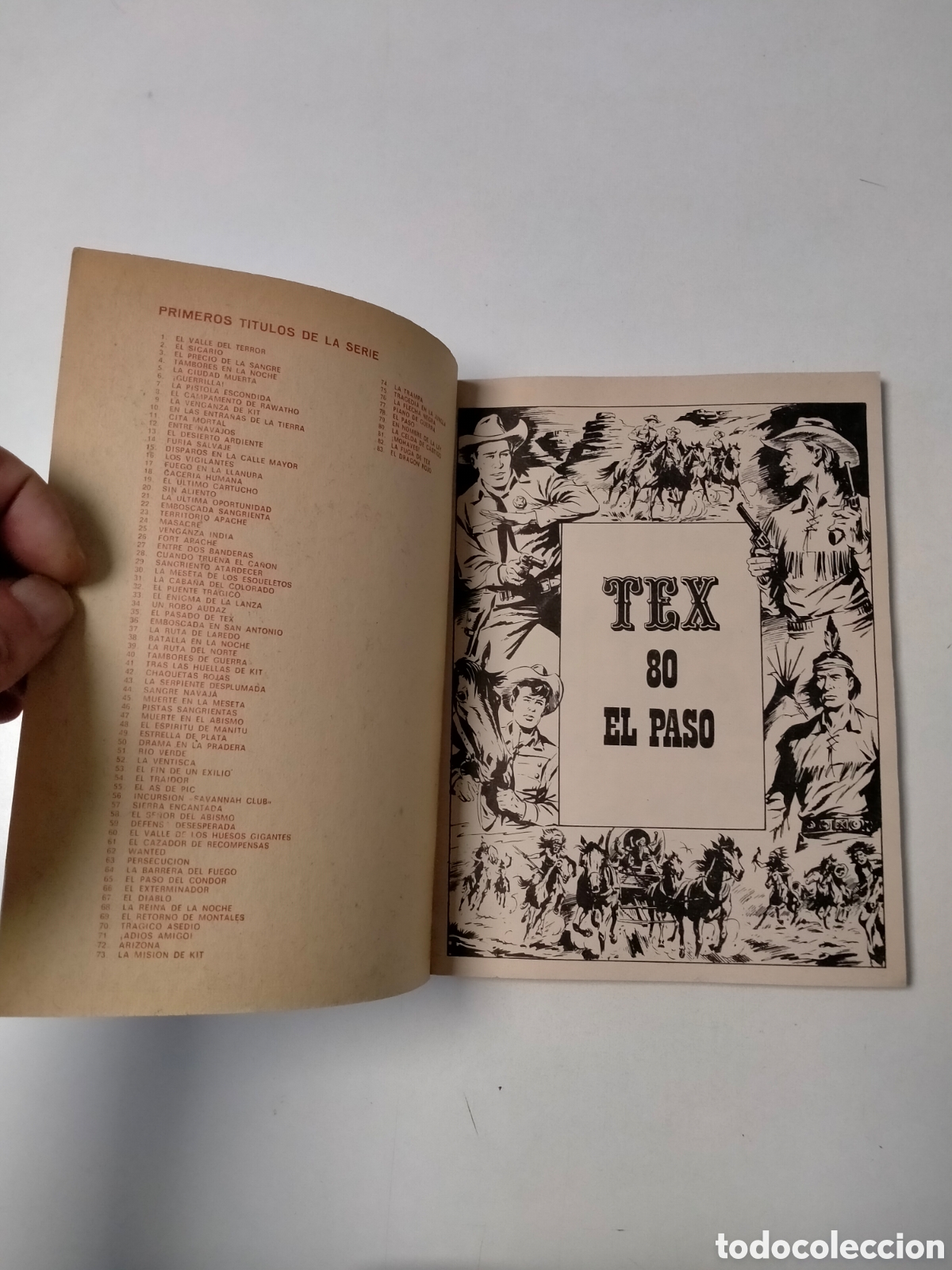 C&oacute;mics: TEX N&Uacute;MERO 80 BURU LAN EDICIONES A&Ntilde;O 1974 - Foto 4