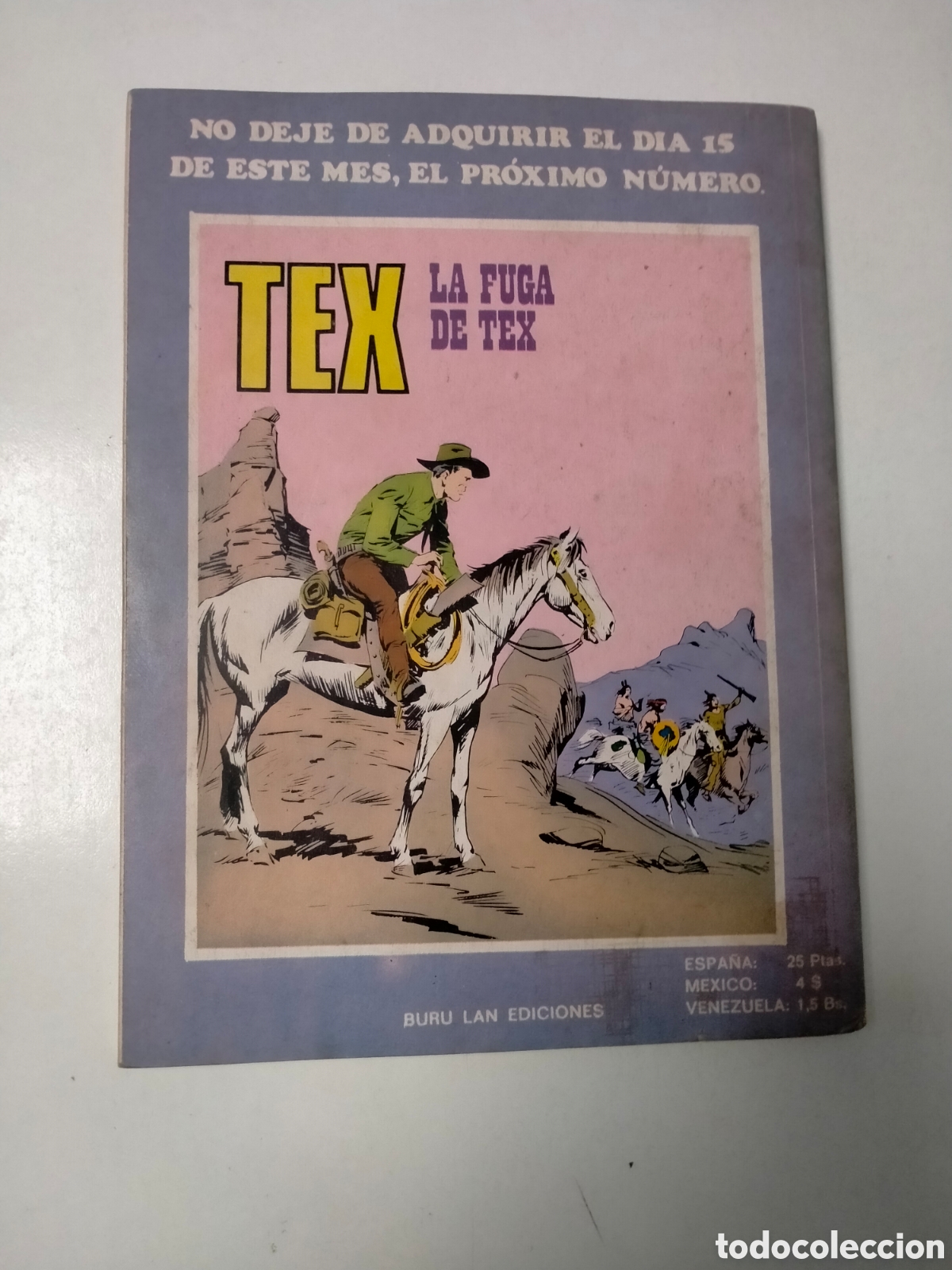 C&oacute;mics: TEX N&Uacute;MERO 81 BURU LAN EDICIONES A&Ntilde;O 1974 - Foto 2