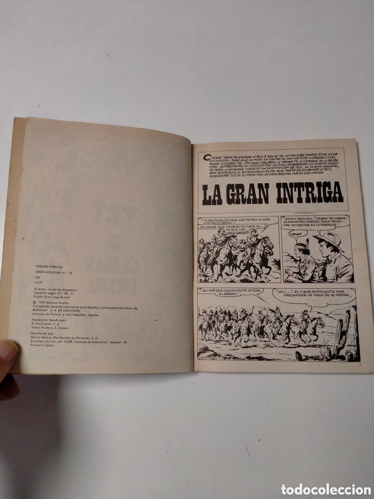 C&oacute;mics: TEX N&Uacute;MERO 81 BURU LAN EDICIONES A&Ntilde;O 1974 - Foto 5