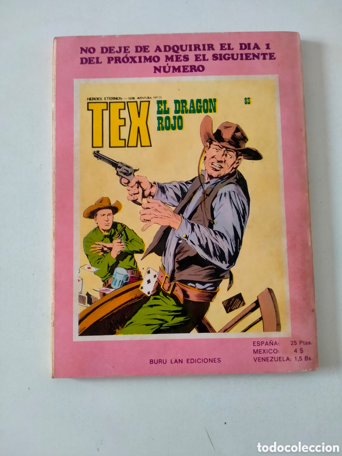 C&oacute;mics: TEX N&Uacute;MERO 82 BURU LAN EDICIONES A&Ntilde;O 1974 - Foto 2