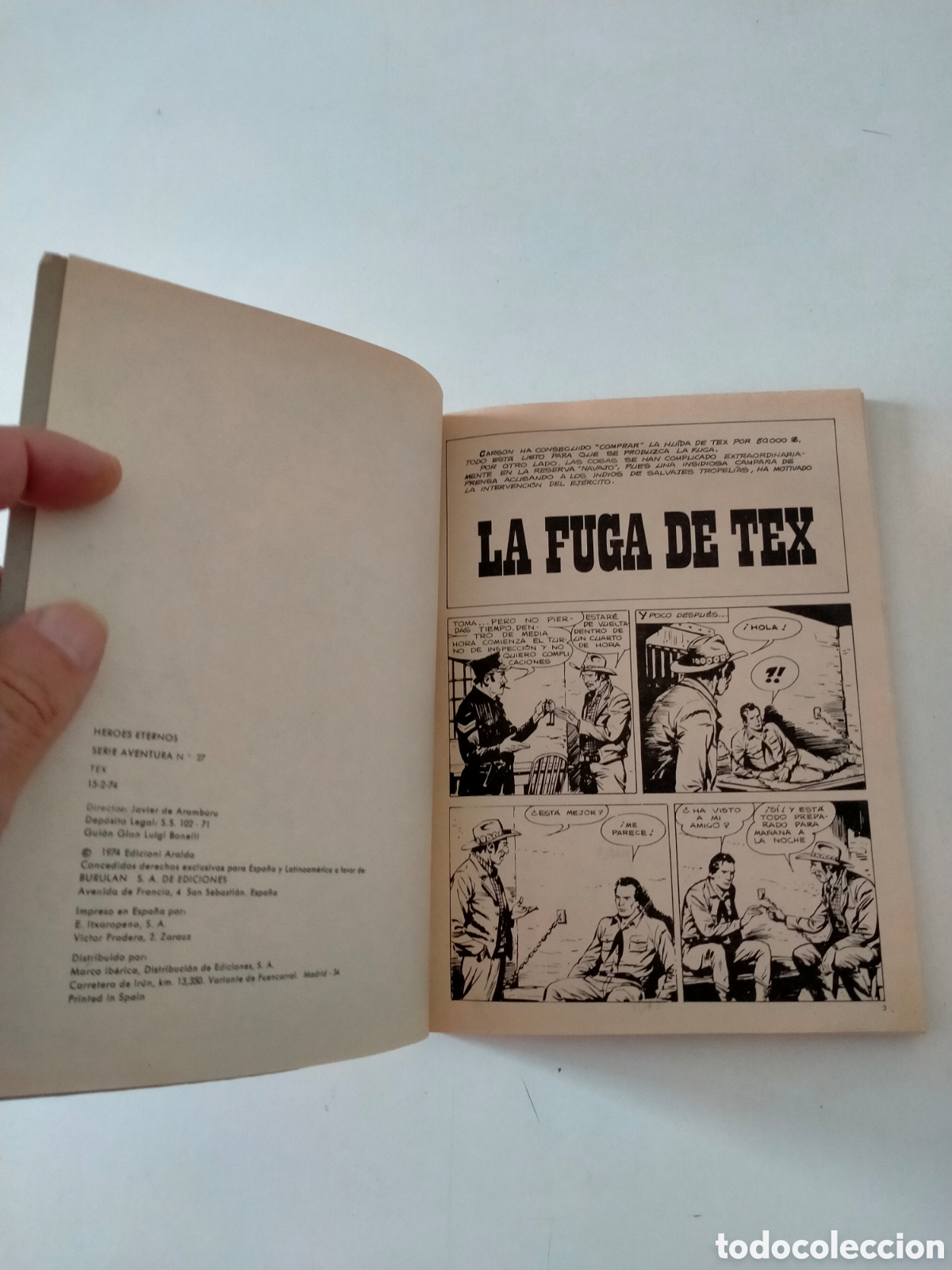 C&oacute;mics: TEX N&Uacute;MERO 82 BURU LAN EDICIONES A&Ntilde;O 1974 - Foto 5