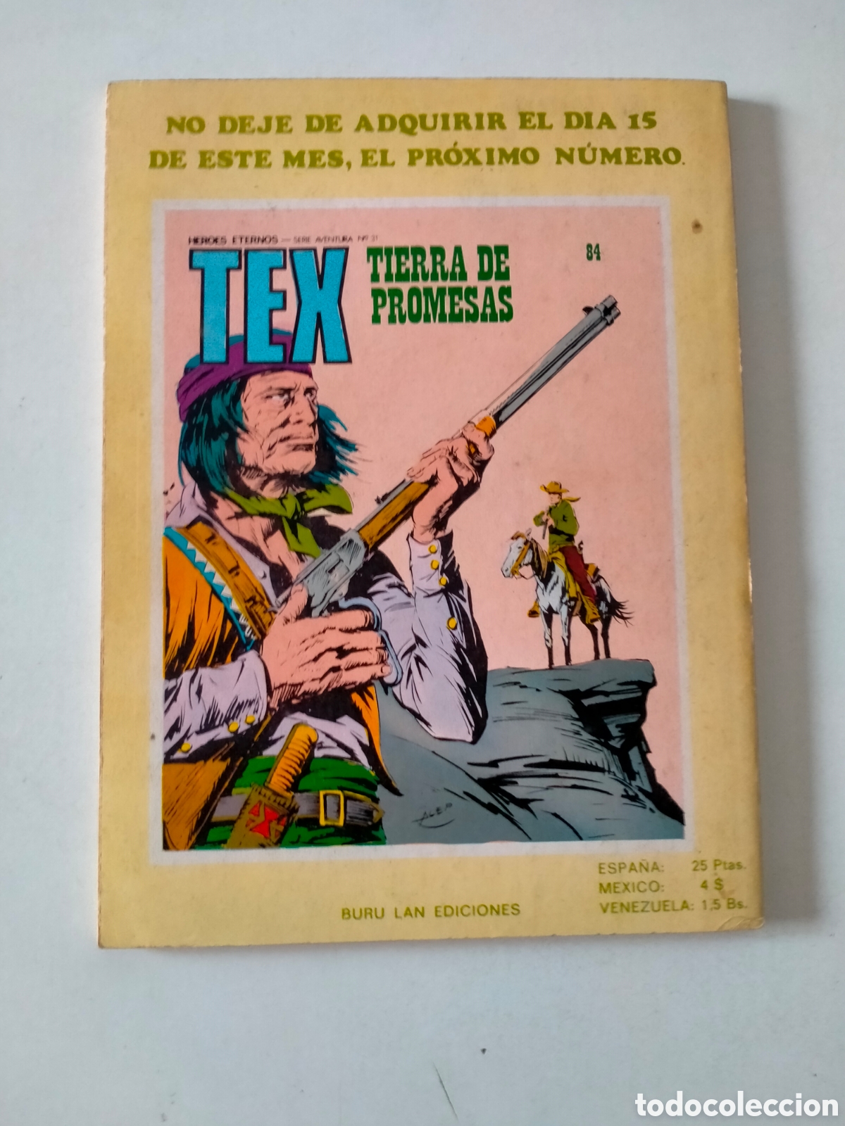 C&oacute;mics: TEX N&Uacute;MERO 83 BURU LAN EDICIONES A&Ntilde;O 1974 - Foto 2