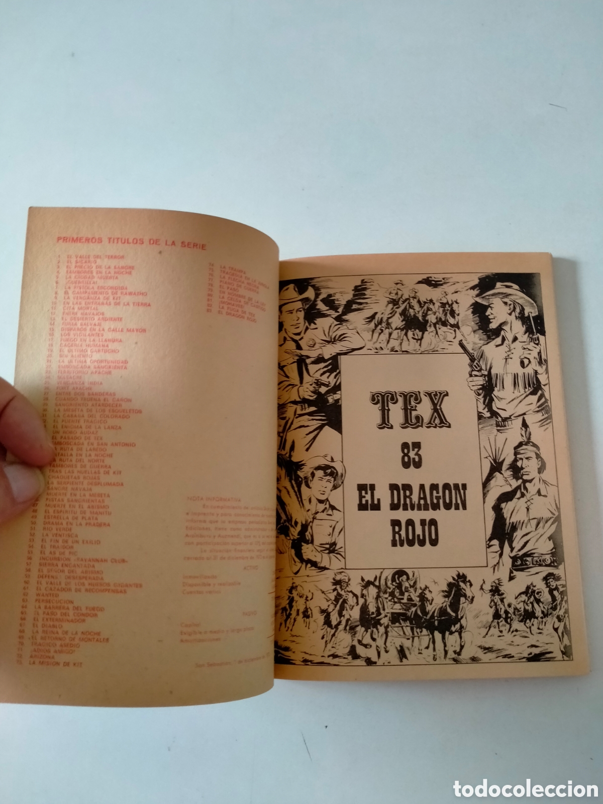C&oacute;mics: TEX N&Uacute;MERO 83 BURU LAN EDICIONES A&Ntilde;O 1974 - Foto 4