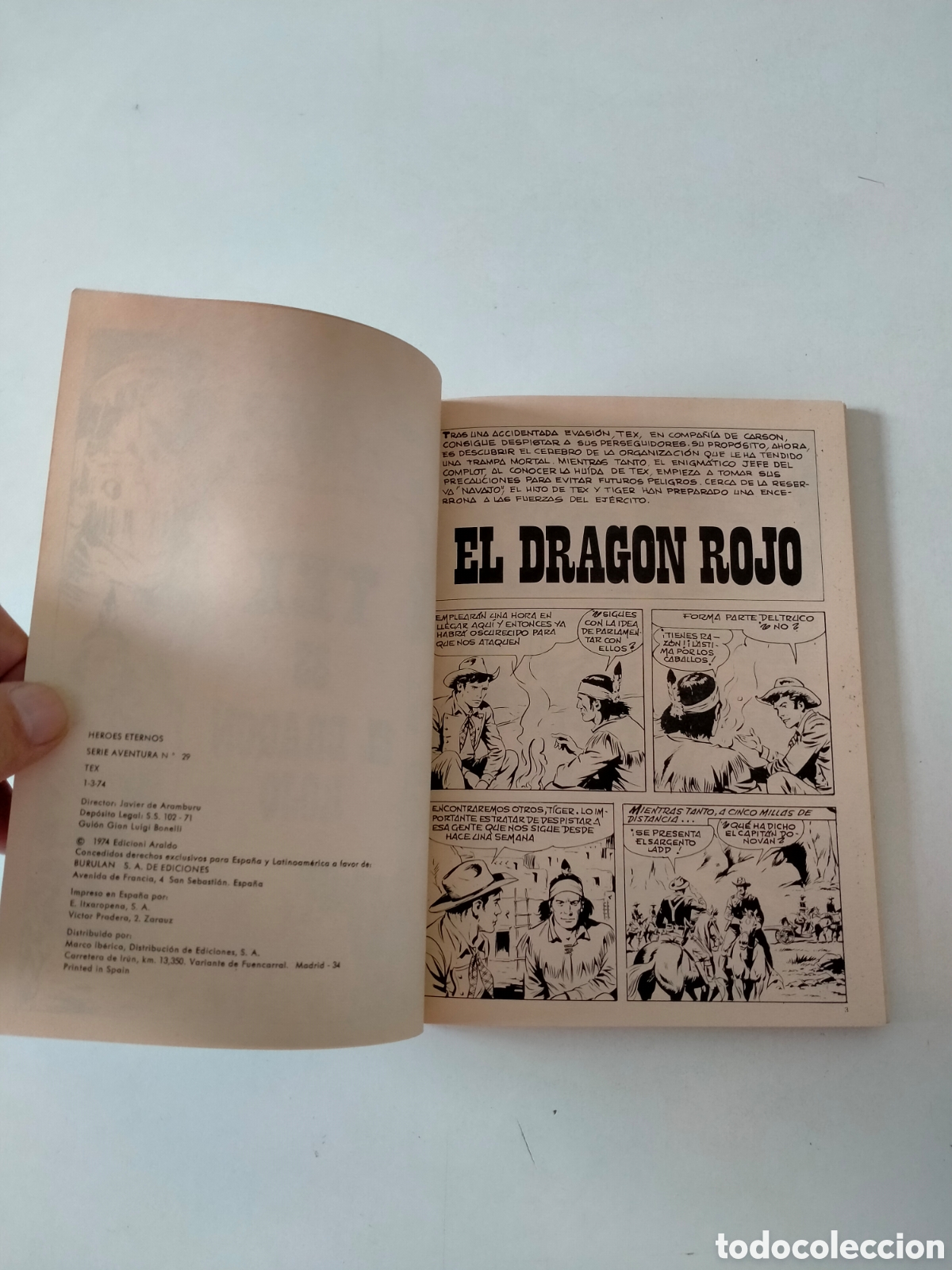 C&oacute;mics: TEX N&Uacute;MERO 83 BURU LAN EDICIONES A&Ntilde;O 1974 - Foto 5