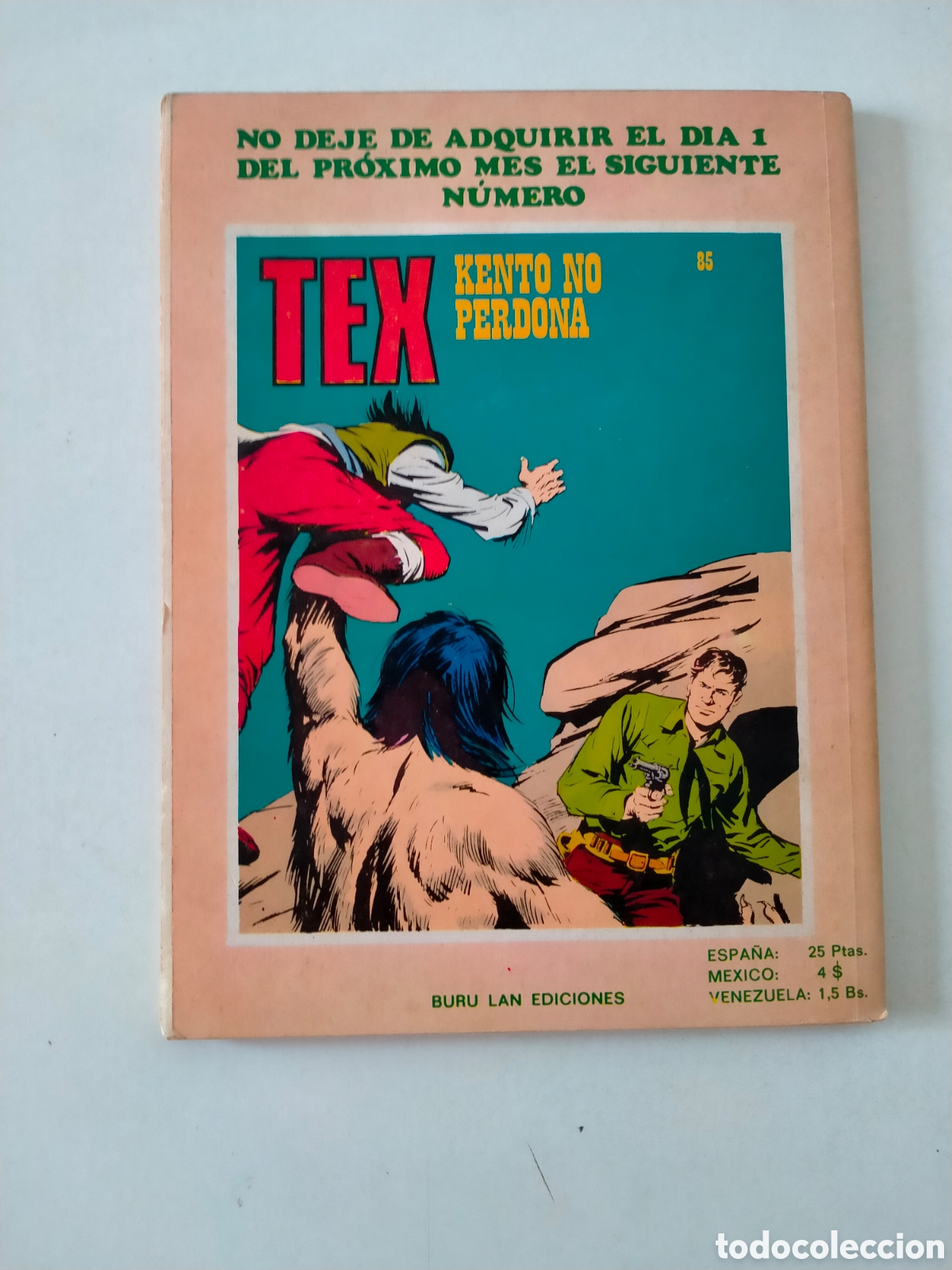 C&oacute;mics: TEX N&Uacute;MERO 84 BURU LAN EDICIONES A&Ntilde;O 1974 - Foto 2