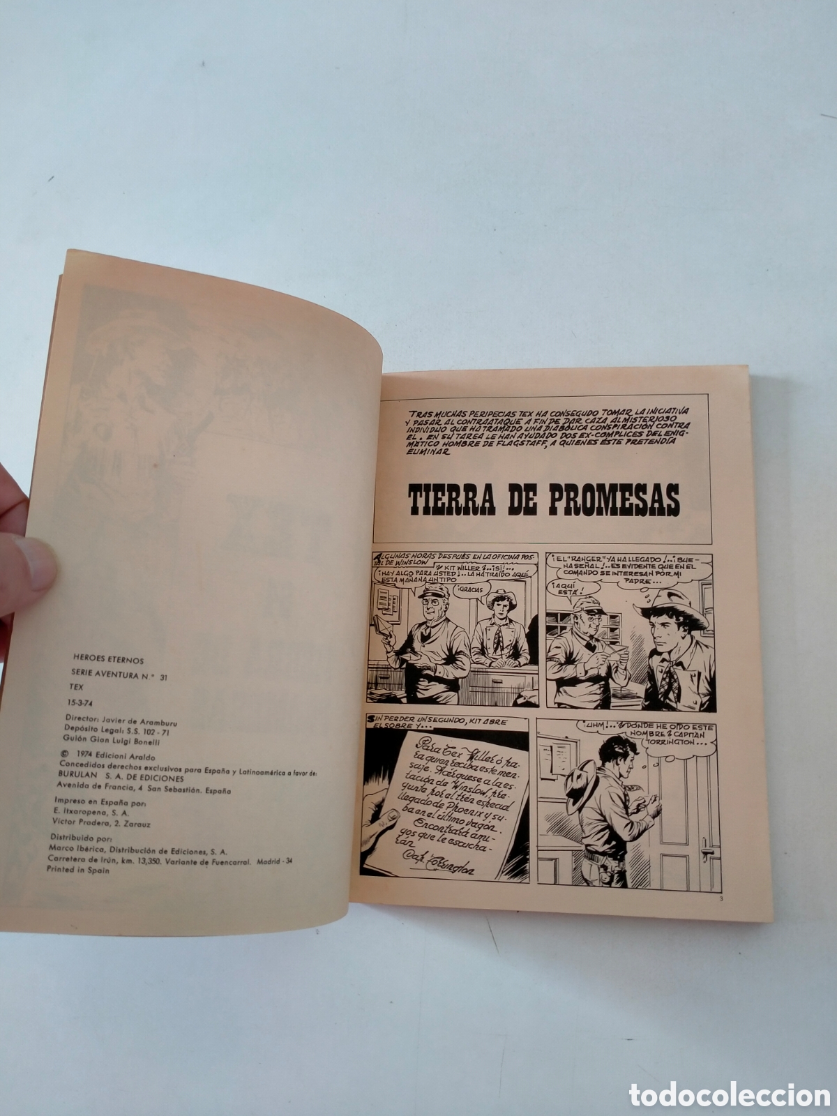 C&oacute;mics: TEX N&Uacute;MERO 84 BURU LAN EDICIONES A&Ntilde;O 1974 - Foto 5