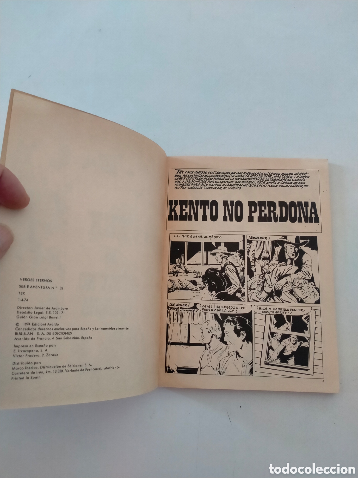 C&oacute;mics: TEX N&Uacute;MERO 85 BURU LAN EDICIONES A&Ntilde;O 1974 - Foto 5