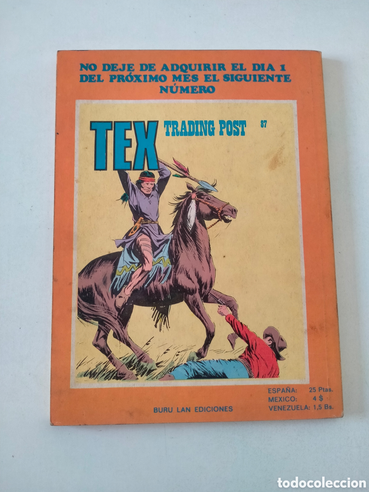 C&oacute;mics: TEX N&Uacute;MERO 86 BURU LAN EDICIONES A&Ntilde;O 1974 - Foto 2