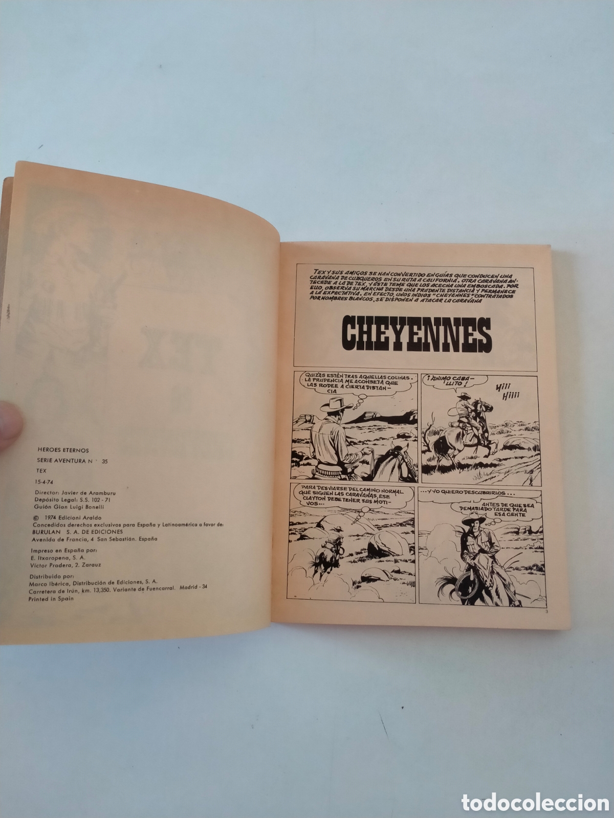 C&oacute;mics: TEX N&Uacute;MERO 86 BURU LAN EDICIONES A&Ntilde;O 1974 - Foto 5