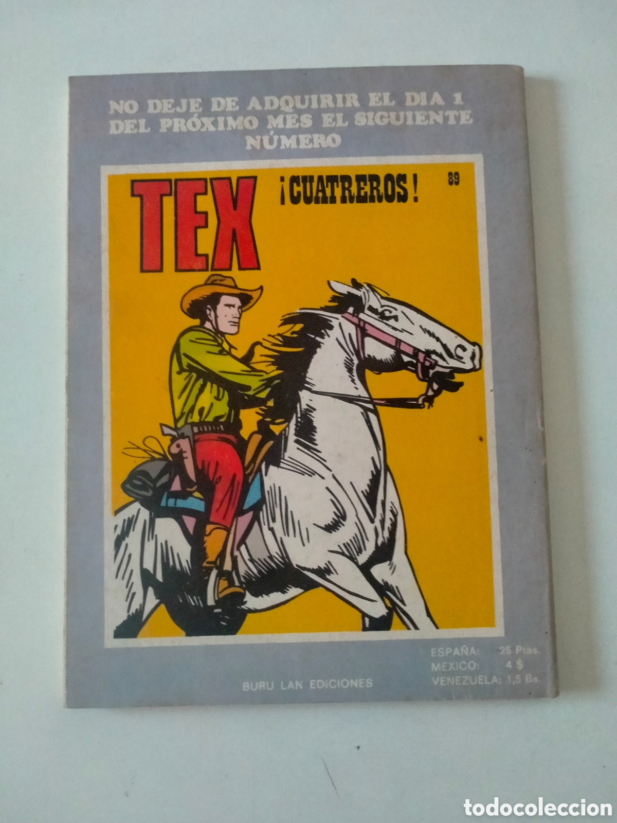 C&oacute;mics: TEX N&Uacute;MERO 88 BURU LAN EDICIONES A&Ntilde;O 1974 - Foto 2