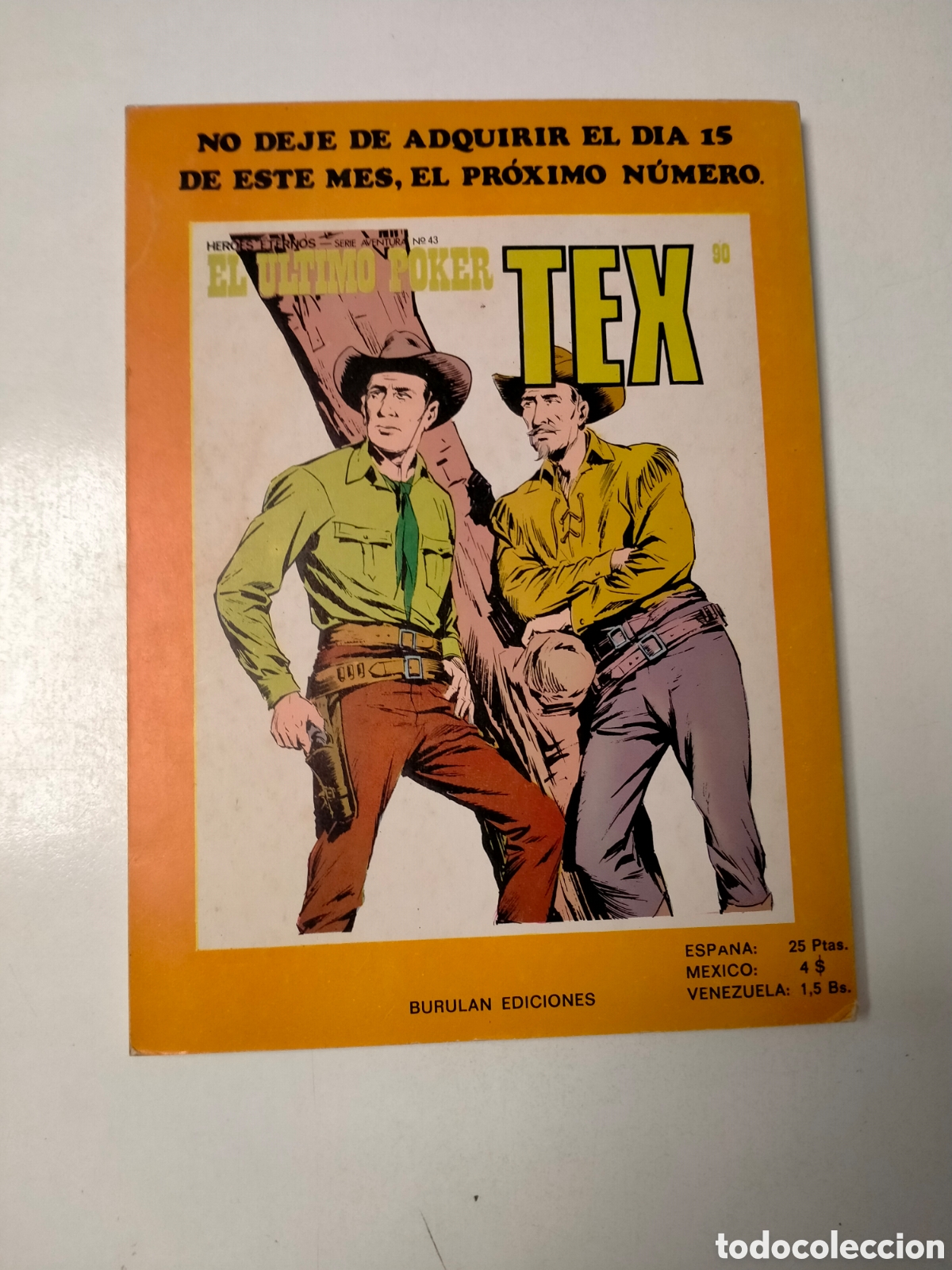 C&oacute;mics: TEX N&Uacute;MERO 89 BURU LAN EDICIONES A&Ntilde;O 1974 - Foto 2