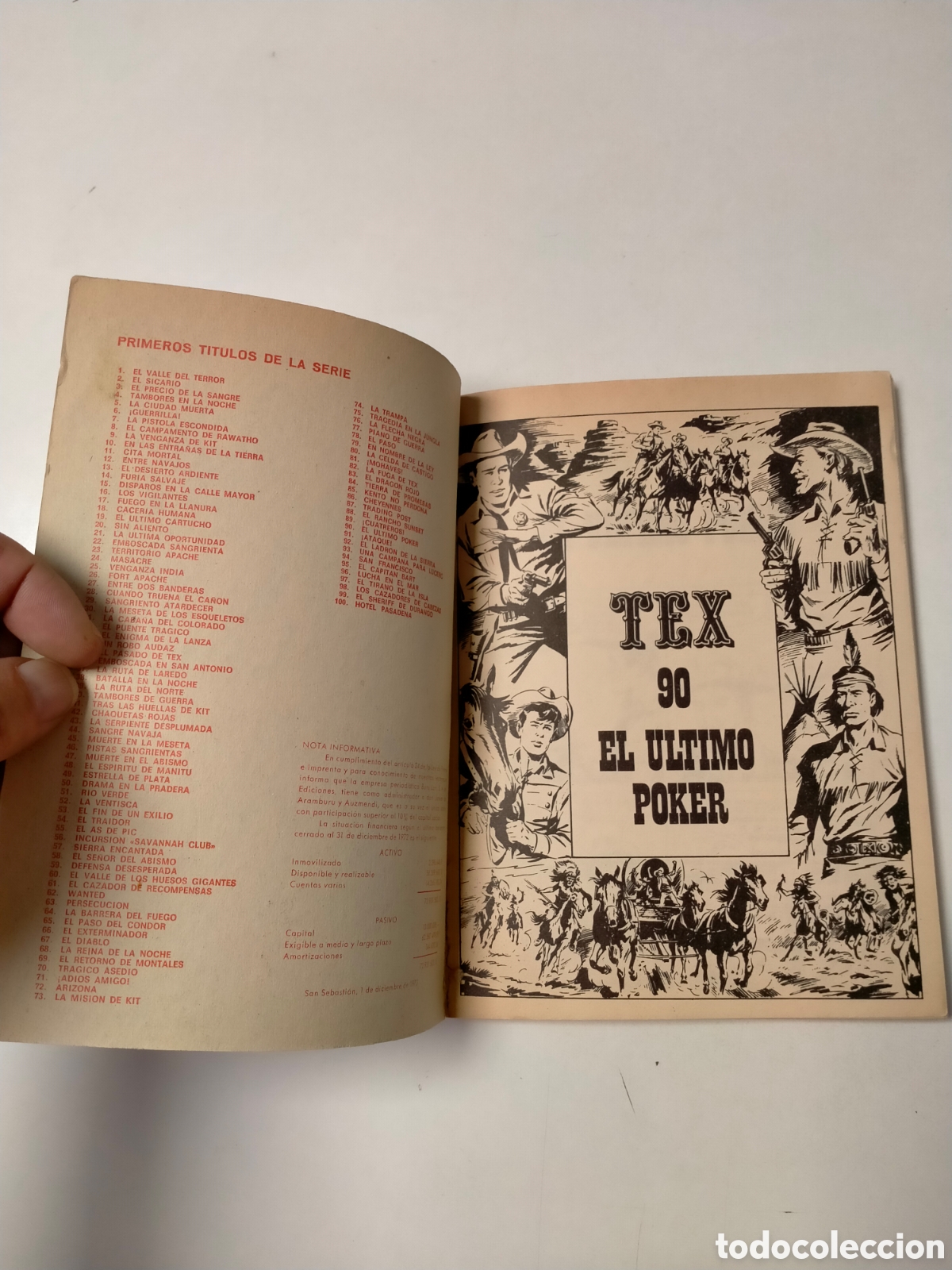 C&oacute;mics: TEX N&Uacute;MERO 90 BURU LAN EDICIONES A&Ntilde;O 1974 - Foto 4