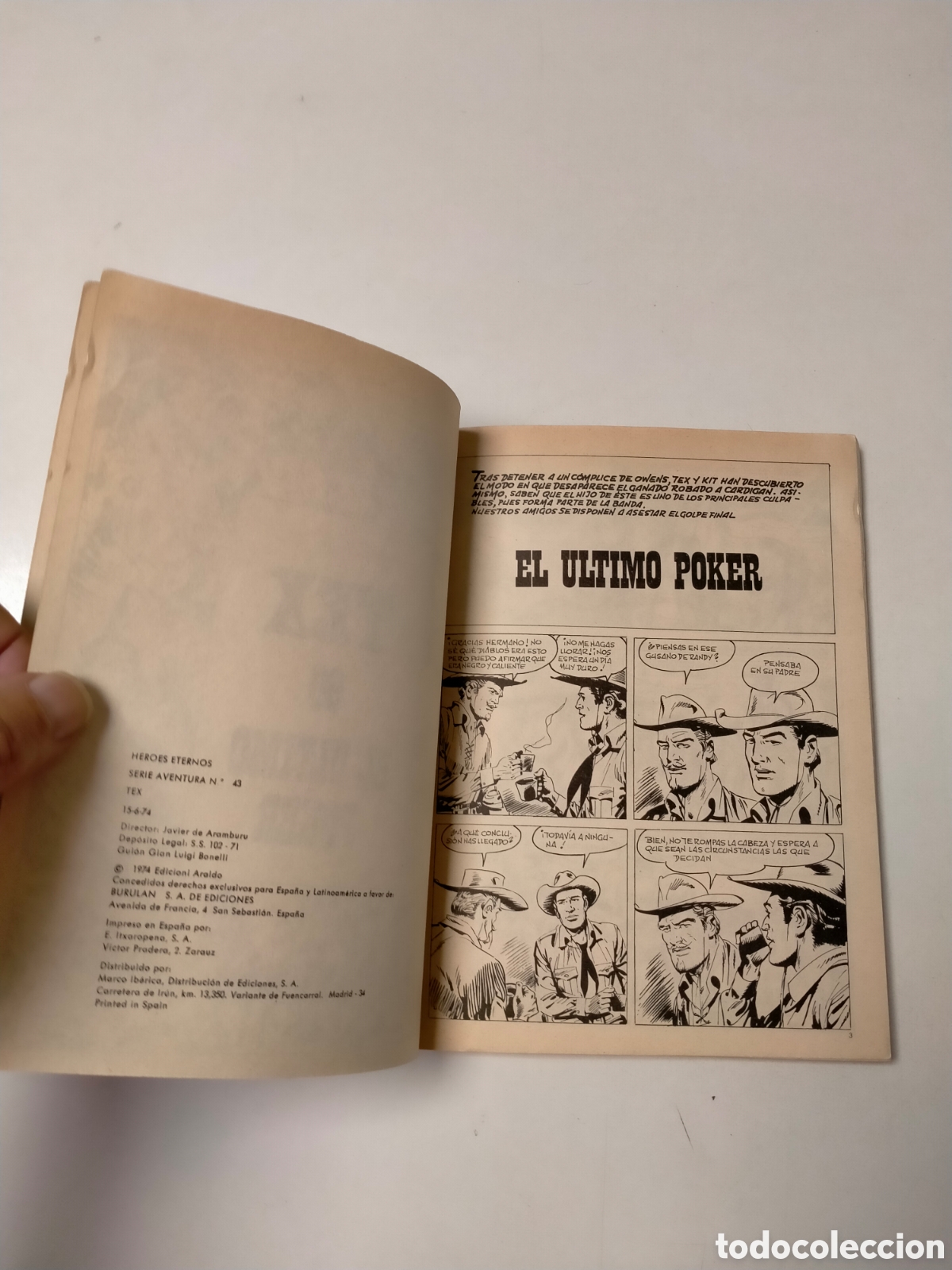 C&oacute;mics: TEX N&Uacute;MERO 90 BURU LAN EDICIONES A&Ntilde;O 1974 - Foto 5