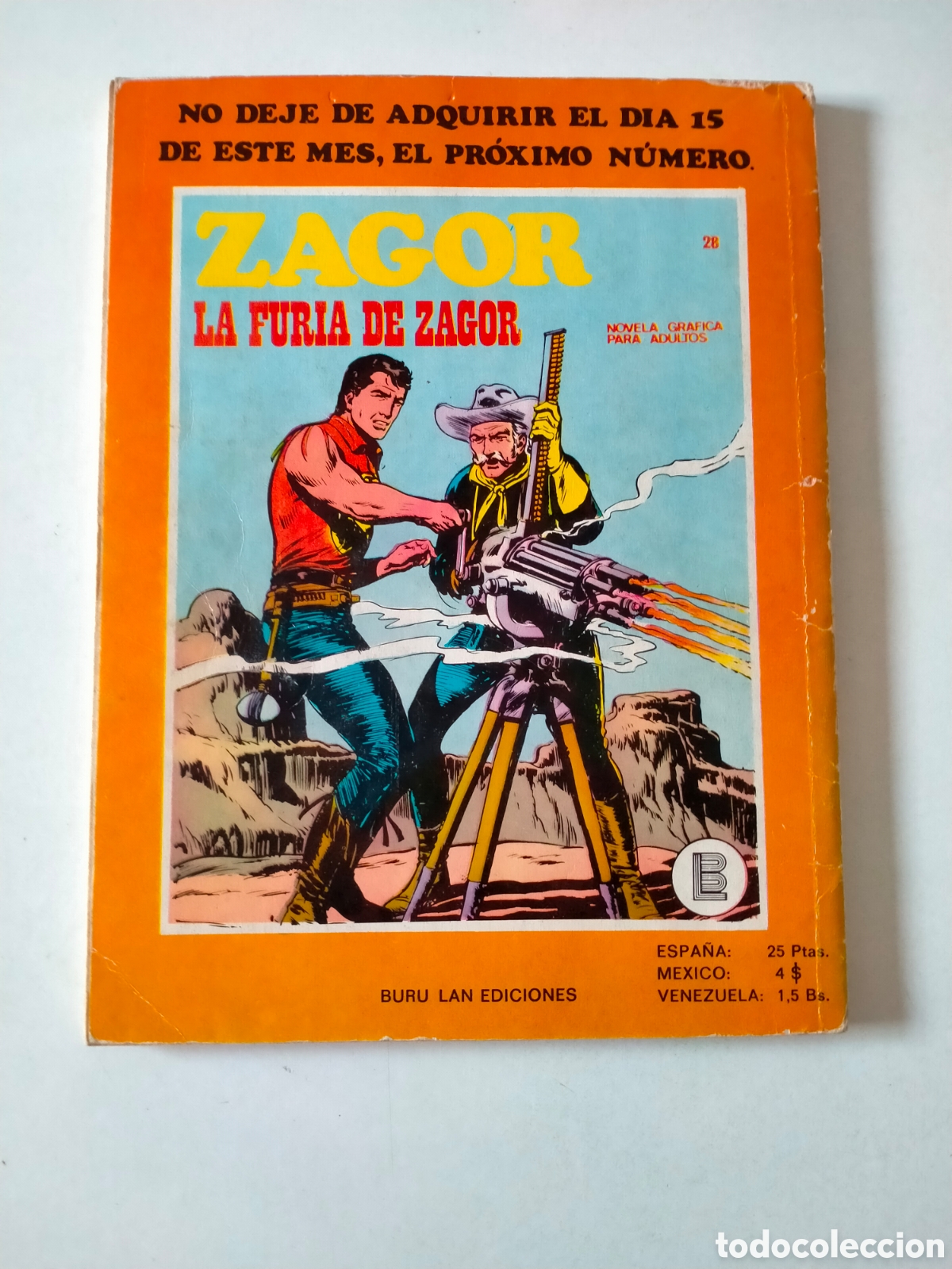C&oacute;mics: ZAGOR N&Uacute;MERO 27 BURU LAN EDICIONES A&Ntilde;O 1972 - Foto 2