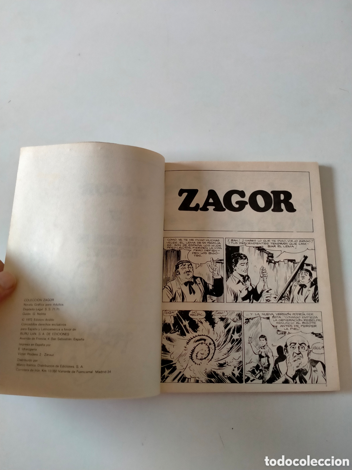 C&oacute;mics: ZAGOR N&Uacute;MERO 27 BURU LAN EDICIONES A&Ntilde;O 1972 - Foto 5