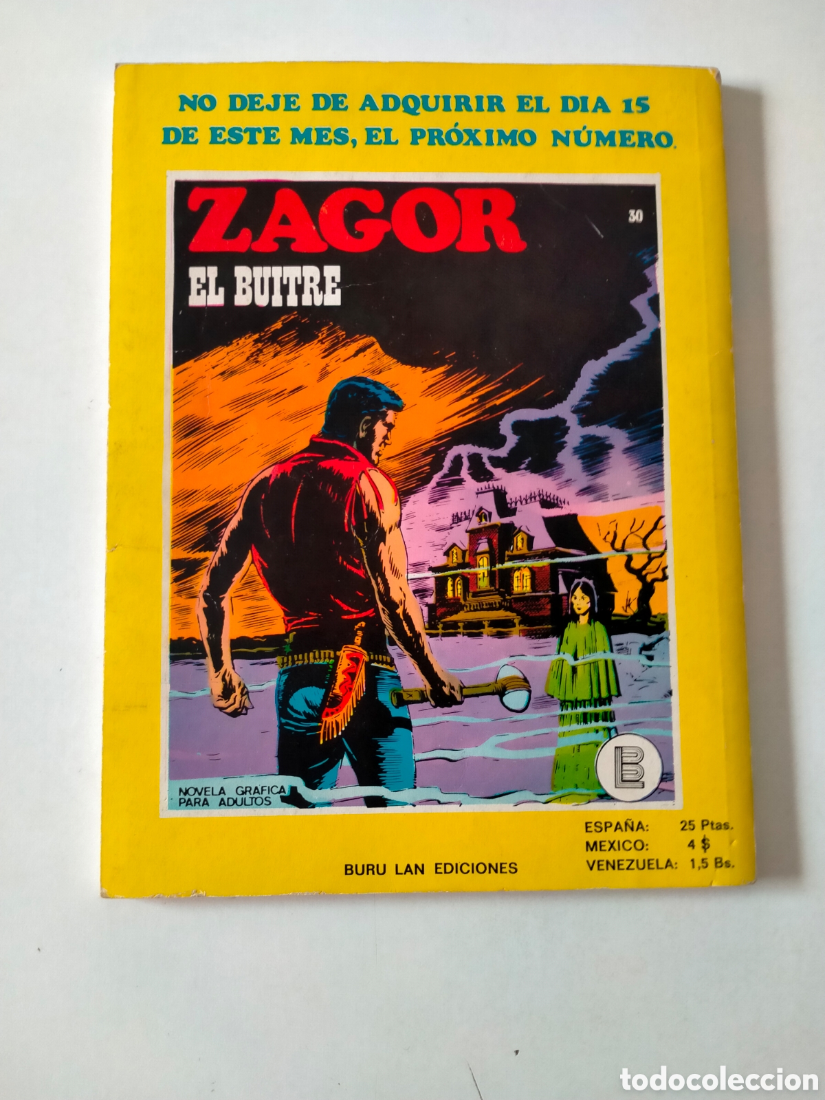 C&oacute;mics: ZAGOR N&Uacute;MERO 29 BURU LAN EDICIONES A&Ntilde;O 1972 - Foto 2