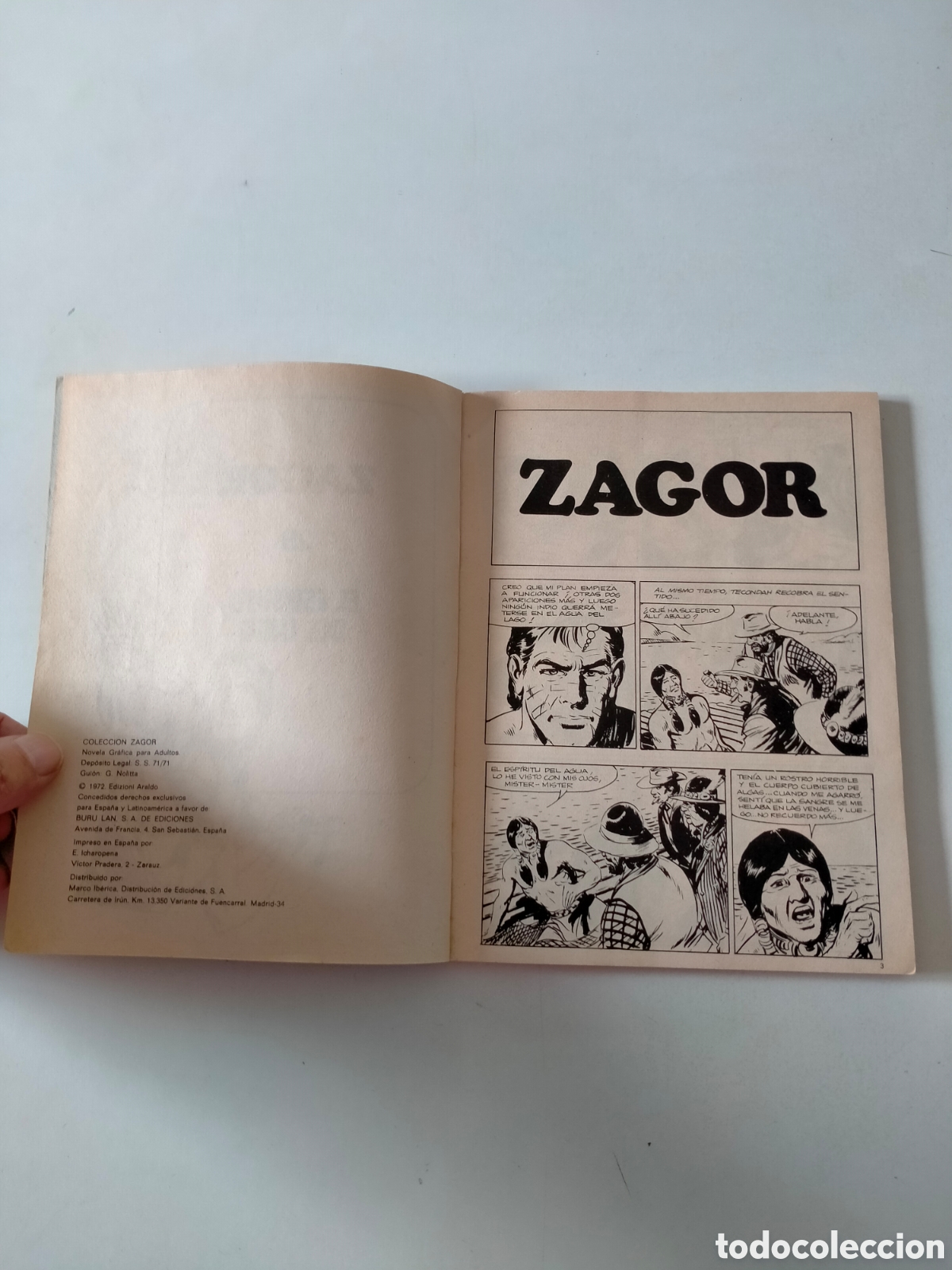 C&oacute;mics: ZAGOR N&Uacute;MERO 29 BURU LAN EDICIONES A&Ntilde;O 1972 - Foto 5