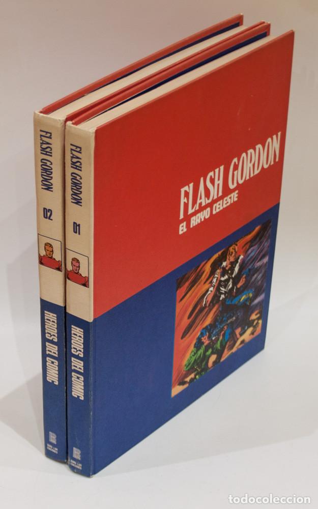 Comics : HEROES DEL COMIC. FLASH GORDON. TOMOS 01 Y 02. BURU LAN. 1972.
