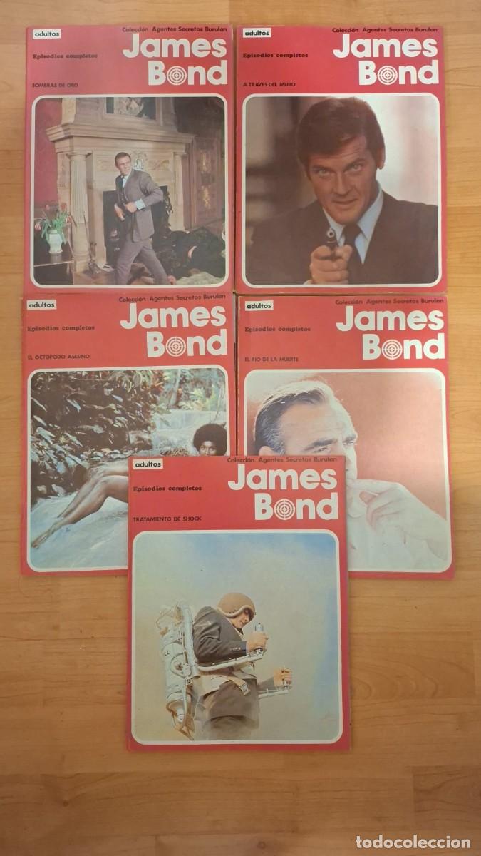 Comics: Lote 5 James Bond Colecci&oacute;n Agentes Secretos Burulan