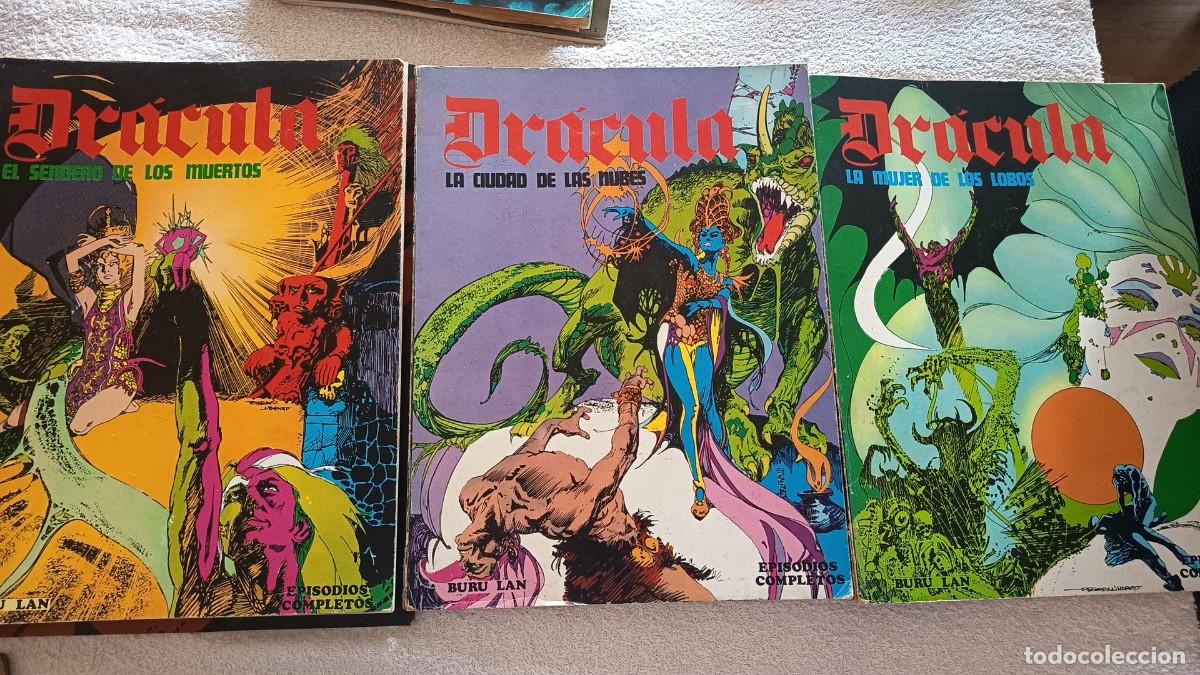 C&oacute;mics: Colecci&oacute;n completa 3 c&oacute;mics vintage de Dr&aacute;cula editados en 1974.