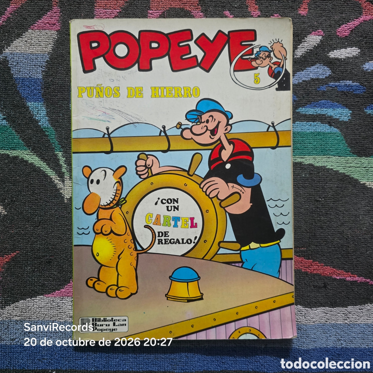 C&oacute;mics: POPEYE 5: PU&Ntilde;OS DE HIERRO (BURU LAN)