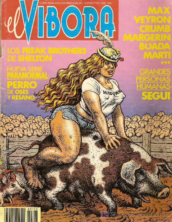 C&oacute;mics: El V&iacute;bora, n&ordm; 123. Portada de Robert Crumb. - Foto 1