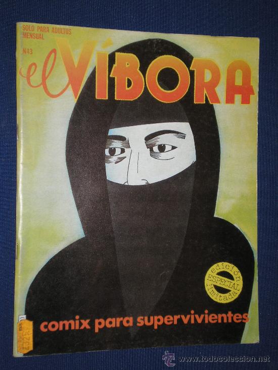 C&oacute;mics: EL V&Iacute;BORA N&ordm; 43 - EDICIONES LA C&Uacute;PULA - PORTADA: CARRATAL&Aacute; - Foto 1