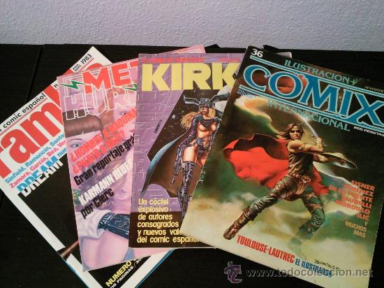 C&oacute;mics: comix, kirk, metal hurlant,rambla. lote  vintage - Foto 1