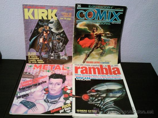 C&oacute;mics: comix, kirk, metal hurlant,rambla. lote  vintage - Foto 2
