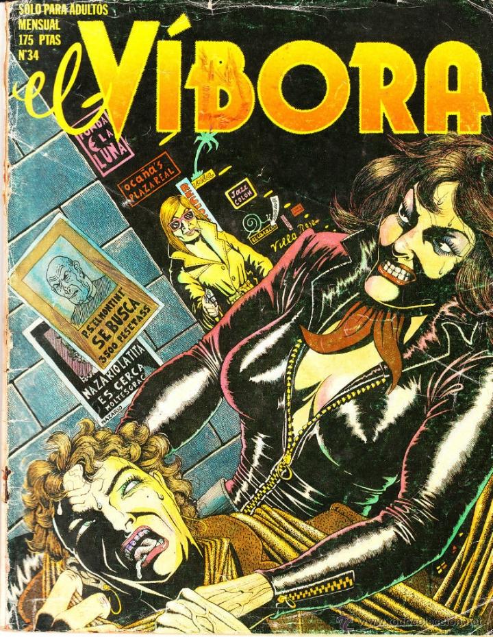 C&oacute;mics: COMIC - EL V&Iacute;BORA - N&ordm; 34 EDICIONES LA C&Uacute;PULA 1&ordf; ED. 1982 - Foto 1