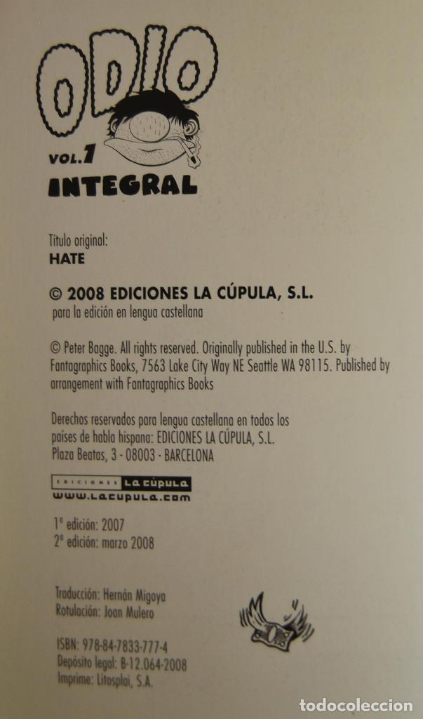 Cómics: ODIO INTEGRAL - Vol 1 - Peter Bagge - 2010 - 2ª Edición: Marzo 2007 - Foto 4 - 62168956