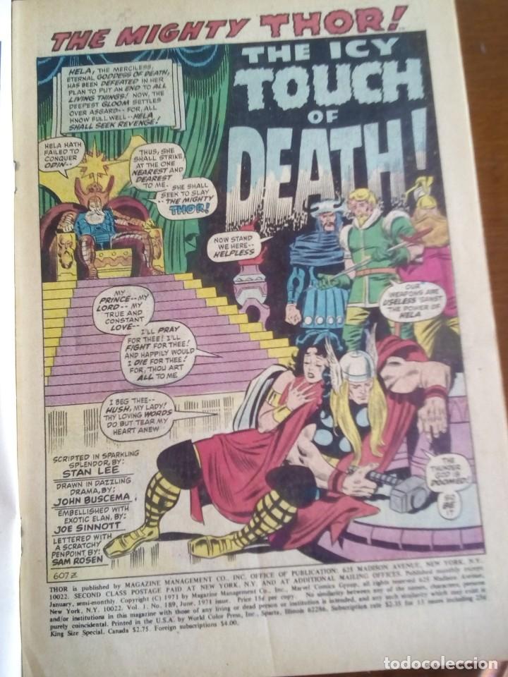 C&oacute;mics: THOR N 189 USA A&Ntilde;O 1971  L4P3 - Foto 3