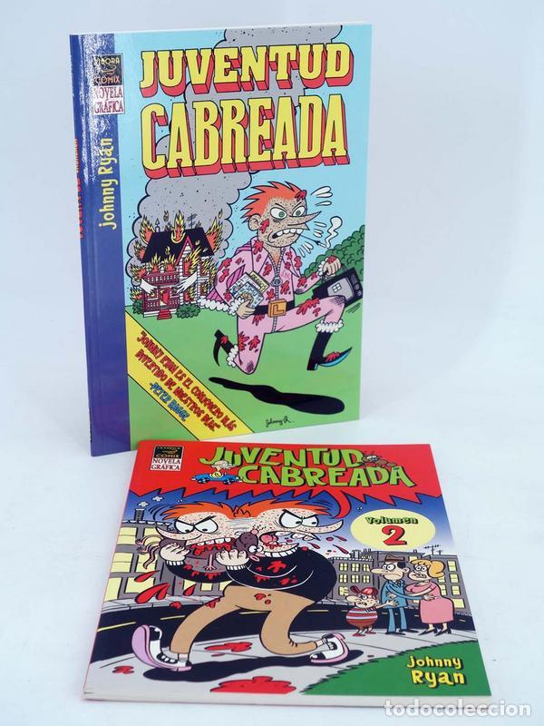 C&oacute;mics: JUVENTUD CABREADA 1 y 2. COMPLETA (Johnny Ryan) La C&uacute;pula, 2004. OFRT antes 5,95E - Foto 1