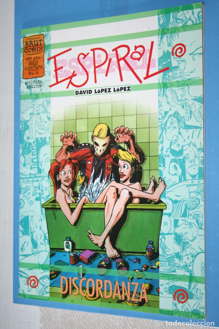 C&oacute;mics: DISCORDANZA *** ESPIRAL (COLECCION BRUT COMIX N&ordm; 2) *** EDICIONES LA C&Uacute;PULA (1998) - Foto 1