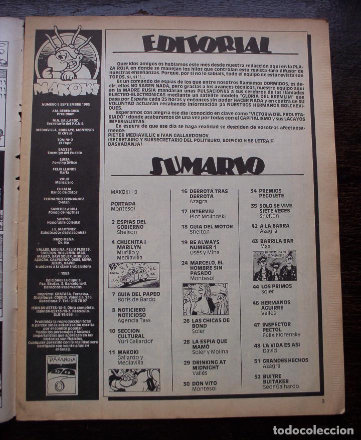 C&oacute;mics: MAKOKI - LA L&Iacute;NEA BOLCHEVIQUE - N&Uacute;MERO 9 - A&Ntilde;O 1983 - Foto 2
