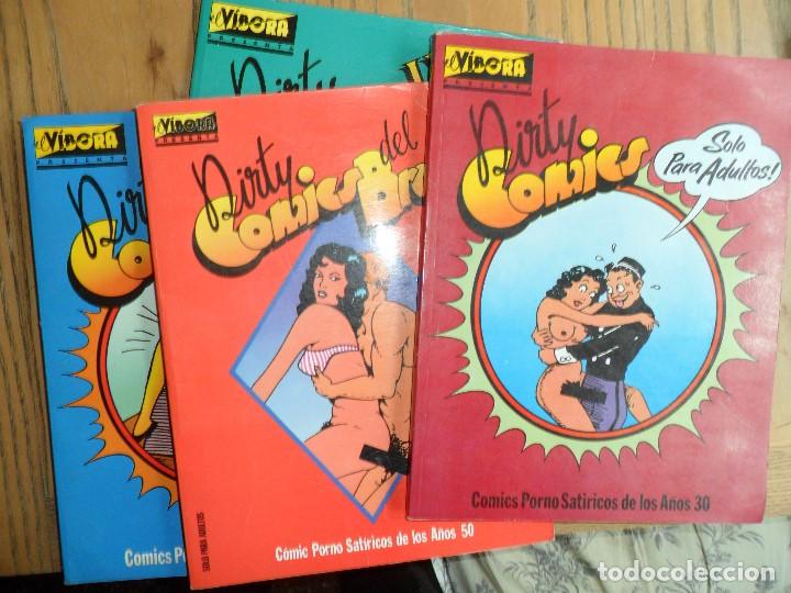C&oacute;mics: Lote de cuatro libro-comic Dirty Comics de El Vibora. Edic. Copula. - Foto 1