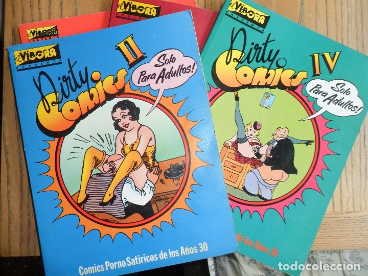 C&oacute;mics: Lote de cuatro libro-comic Dirty Comics de El Vibora. Edic. Copula. - Foto 2