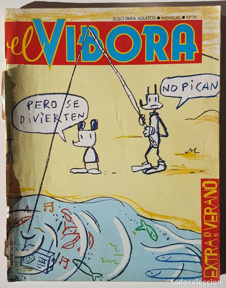 C&oacute;mics: El V&iacute;bora #91 Extra Verano (La C&uacute;pula, 1987) Revista - Foto 1