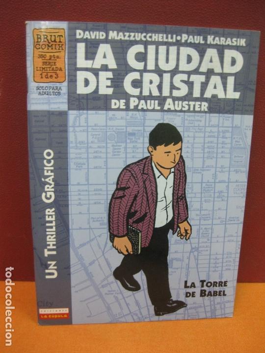 C&oacute;mics: BRUT COMIX. SERIE LIMITADA 1 DE 3. LA CIUDAD DE CRISTAL. MAZZUCCHELLI - KARASIK.EDICIONES LA CUPULA. - Foto 1