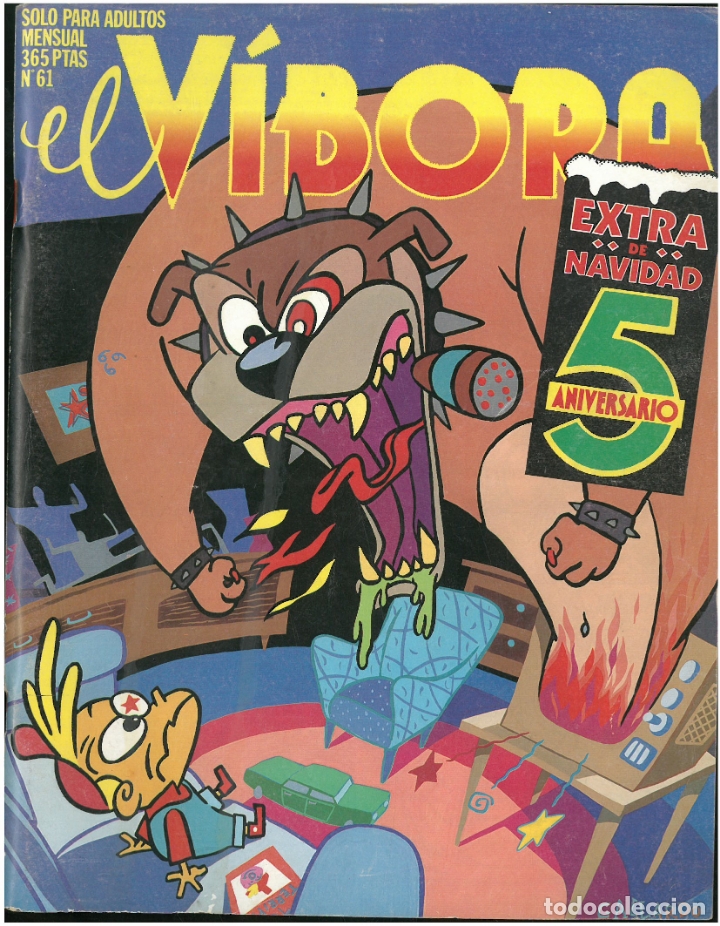 C&oacute;mics: EL VIBORA N&ordm; 61. EXTRA NAVIDAD. 5&ordm; ANIVERSARIO. EDICIONES LA C&Uacute;PULA. C-36. - Foto 1