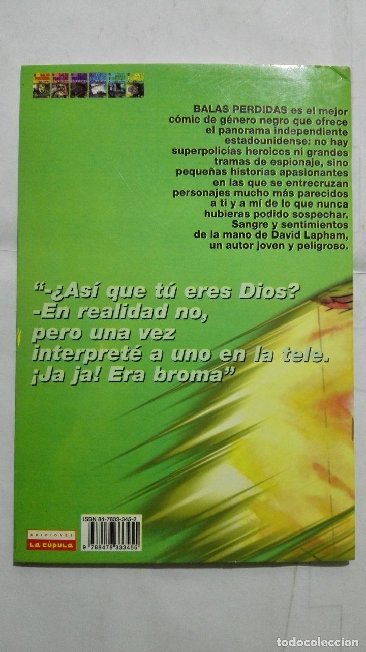 C&oacute;mics: BALAS PERDIDAS, N&ordm; 6 POR DAVID LAPHAM, EDICIONES LA CUPULA - Foto 2